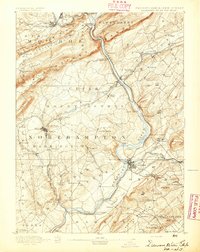 1893 Map of Delaware Water Gap, PA — High-Res | Pastmaps